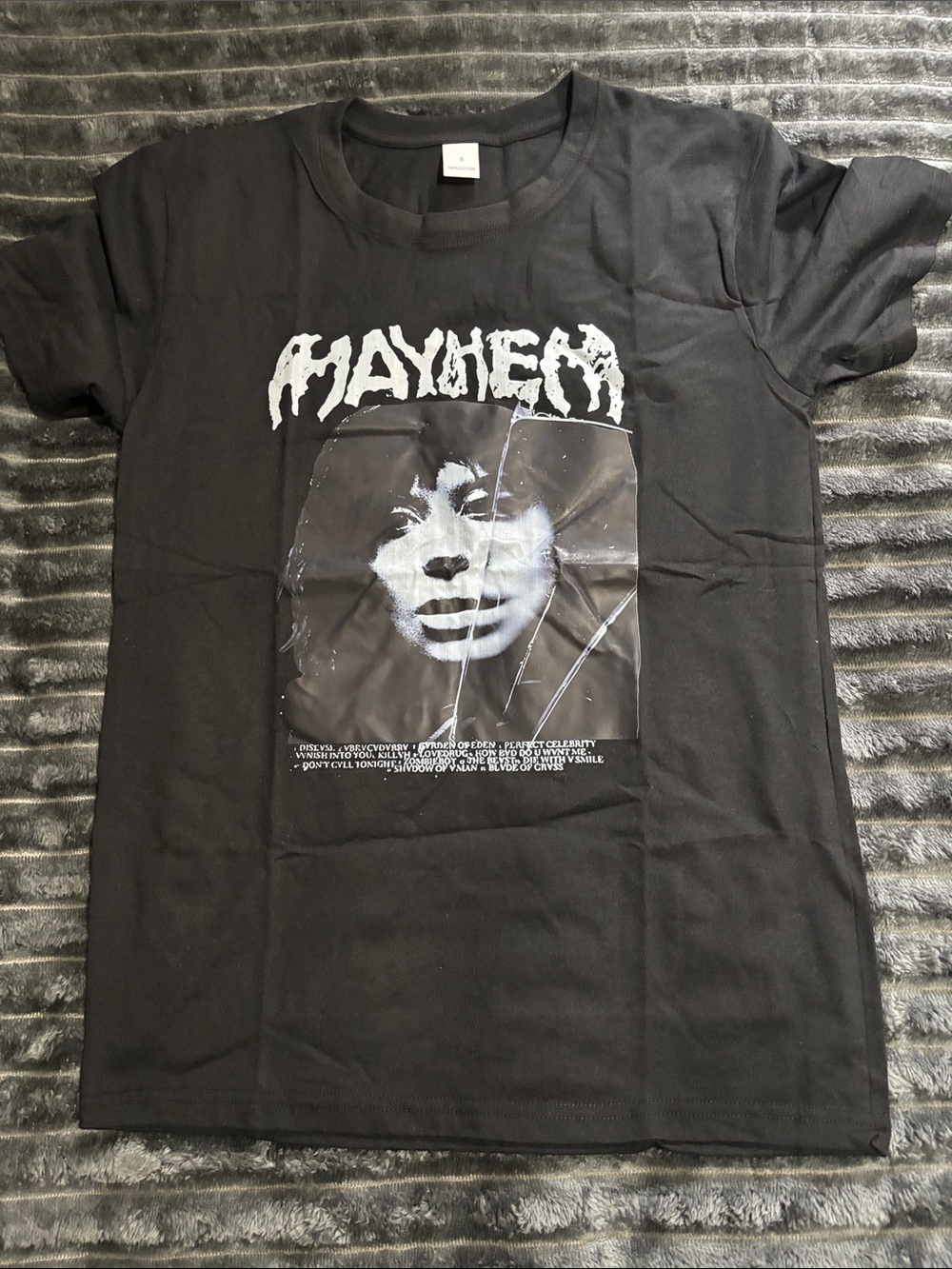 Mayhem Black T-Shirt, small
